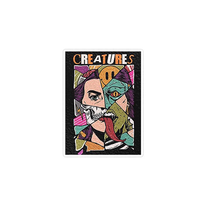 استیکر لپ تاپ ماسا دیزاین طرح monster مدل STK631